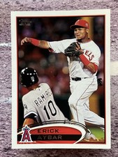 Erik Aybar 2012 Topps Error #78a Los Angeles Angels