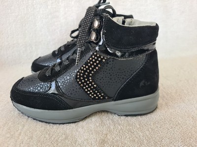 LUMBERJACK ECHTLEDER MÄDCHEN STIEFELETTE SCHWARZ GR.31 - NEU
