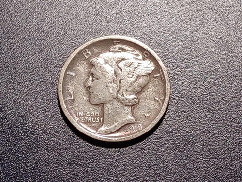 Nice XF 1918-D Mercury Dime