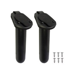 Kayak Fishing Flush Mount Rod Holders Deck Plastic Pole Holder with Cap Cover...