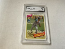 1980 TOPPS #544 RICK SUTCLIFFE BASEBALL CARD GRADED 8