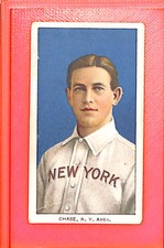 1909-11 T206 Hal Chase Blue Portrait SC 350 G/VG HOF10010886