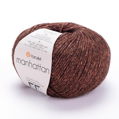 YARNART Manhattan Glittery Knitting Yarn - Sparkle, Shiny Metallic, Wool & Ac...