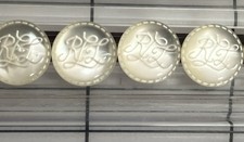 Ralph Lauren Pearl Monogram Blouse Buttons