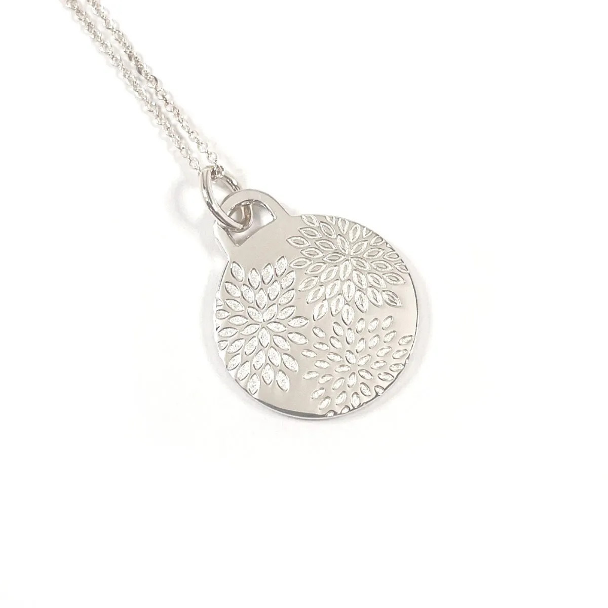 Tiffany & Co. GO WOMEN 2018 Spray Mum Necklace Sterling Silver 925 Used