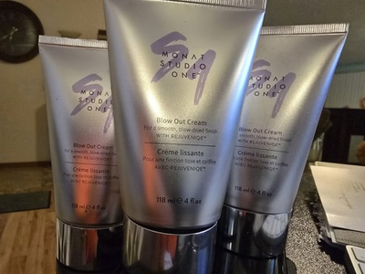 #ad Monat Studio One Blow Out Cream Reduces Hair Frizz Rejuveniqe 4 oz 118ml Sealed $30.00