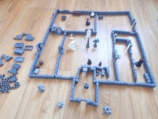 Modular Dungeon Walls Ruined Scatter Terrain Big Set D&D Tabletop Wargaming