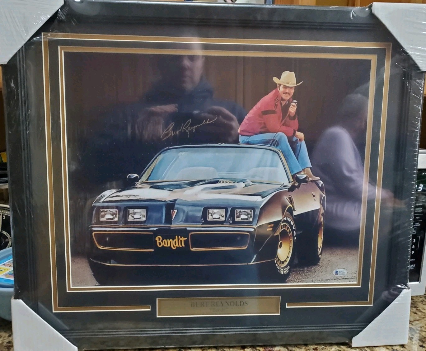 Burt Reynolds Autographed Signed NICE Framed & Matted "Bandit" 16x20 Photo BAS COA 