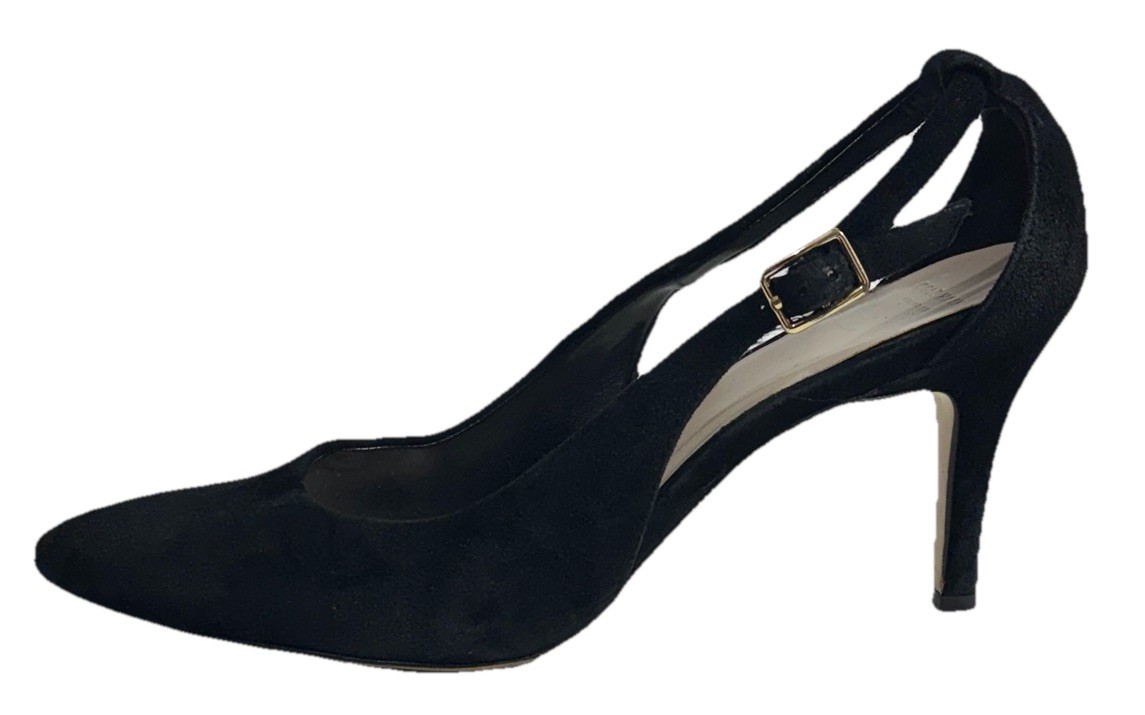 Cole Haan Pointy Toe Black Suede Size 8 Slingback