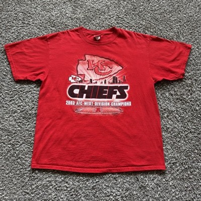 Y2K Kansas City Chiefs AFC Champions 2003 T-shirt XL