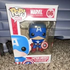 Funko Pop! Vinyl Marvel Captain America #06 Bobblehead Figure Standard Size