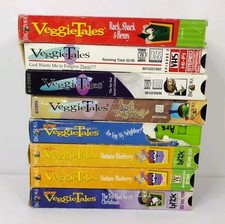 90s VeggieTales VHS Christian Kids And Family Lot Of 8