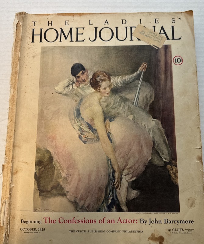 ANTIQUE VINTAGE LADIES HOME JOURNAL-OCT 1925-VOL XLII-NO. 10