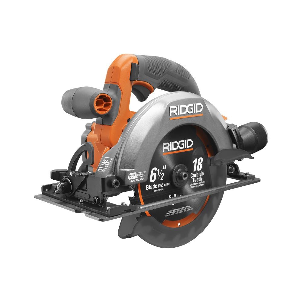 RIDGID 18V SubCompact Brushless Cordless 6 1/2 in. Circular 