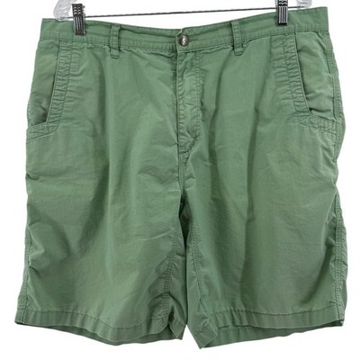 Mountain Khakis Mens 38 Stretch Poplin Shorts Relaxed Fit Sage Green 10 Inseam