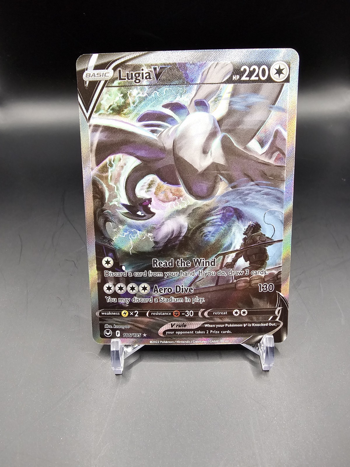 Mint/NM - Lugia V - 186/195 - Alternate Art - Silver Tempest - Pokemon Card