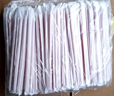 D&W Fine Pack DSGW24-300RBAG 7.75" Red Giant Wrapped Drinking Straws (300ct)