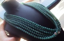 Video 1pcs Green Certified 100 A JADE Jadeite beads bead Necklace 25in 719588