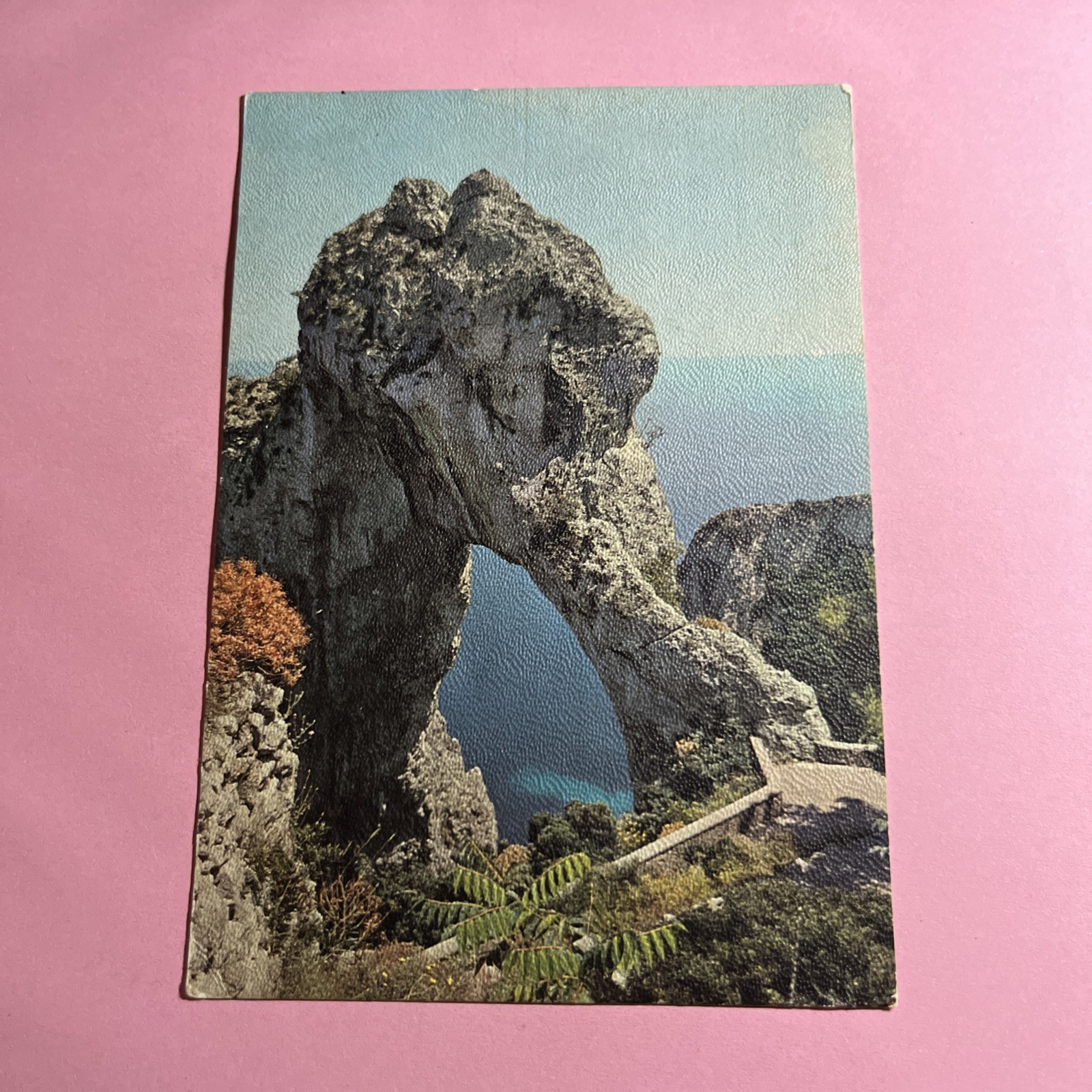 CARTOLINA A COLORI COLLEZIONE - CAPRI ARCO NATURALE - VIAGGIATA