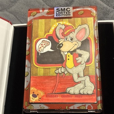 SMC Saturday Morning Cards Chuck E. Cheese 1/1 Sketch Card #1 Hard Signed