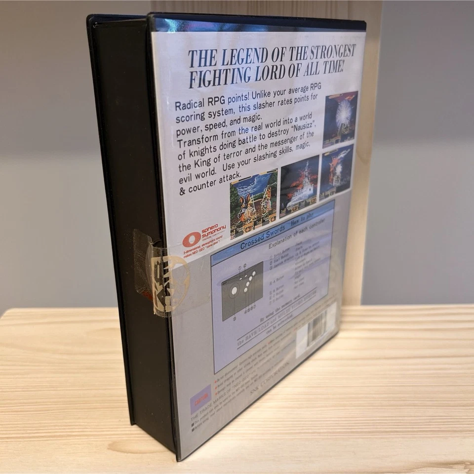 New Sealed Neo Geo AES Crossed Swords ROM Cartridge SNK Authentic Rare Japan - Image 2 of 4