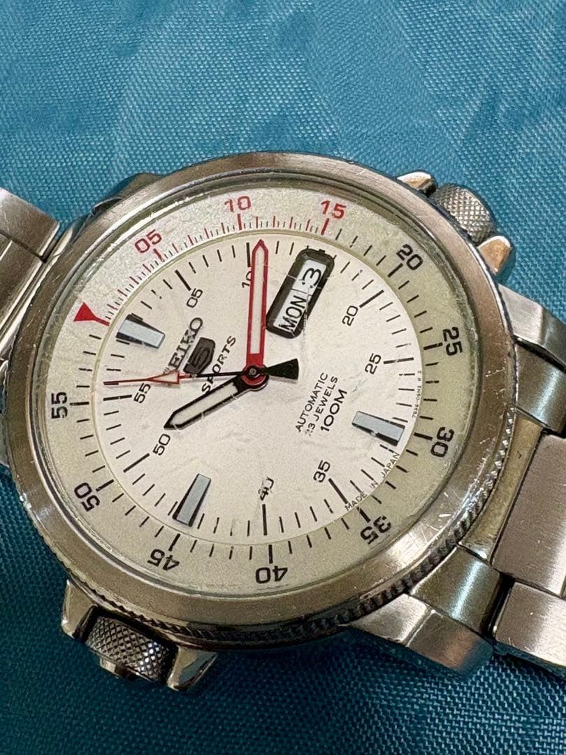 Seiko 5 SNZJ53K1 Automatic Wristwatch Used from Japan 43mm 100m Water Resistant image 2