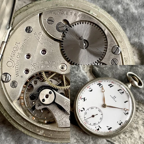 ✩ Antique Ω OMEGA pocket watch Swiss Made 15 Jewels