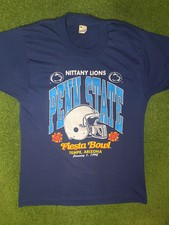 1992 Penn State Nittany Lions - Fiesta Bowl - Vintage College T Shirt Medium 