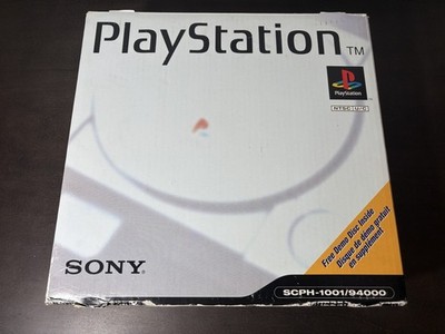 Near Mint Sony PlayStation PS1 Gray Console SCPH-1001 Complete In Box w/ Demo