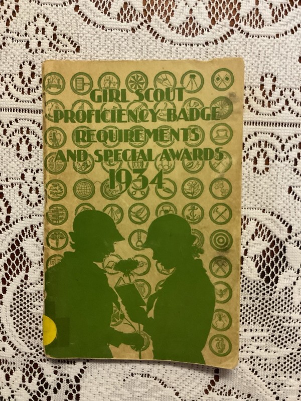 1934 Girl Scout Proficiency Badge Requirements & Special Awards