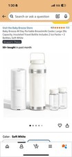 Baby Brezza Portable Cooler Bottle Set, Double Insulated, Dishwasher Safe