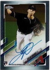 2021 Topps Chrome Taylor Widener (Diamondbacks) Rookie Auto Card No. RA-TW RC. rookie card picture