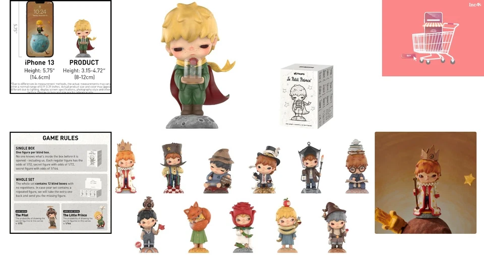 Limited Edition Hirono×Le Petit Prince Random Figure - Giftable Collectible - Image 2 of 4