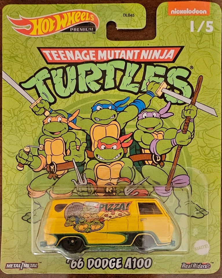 Набор Hot Wheels Premium 2022 Nickelodeon Teenage Mutant Ninja Turtles Real Riders - Изображение 2 из 4