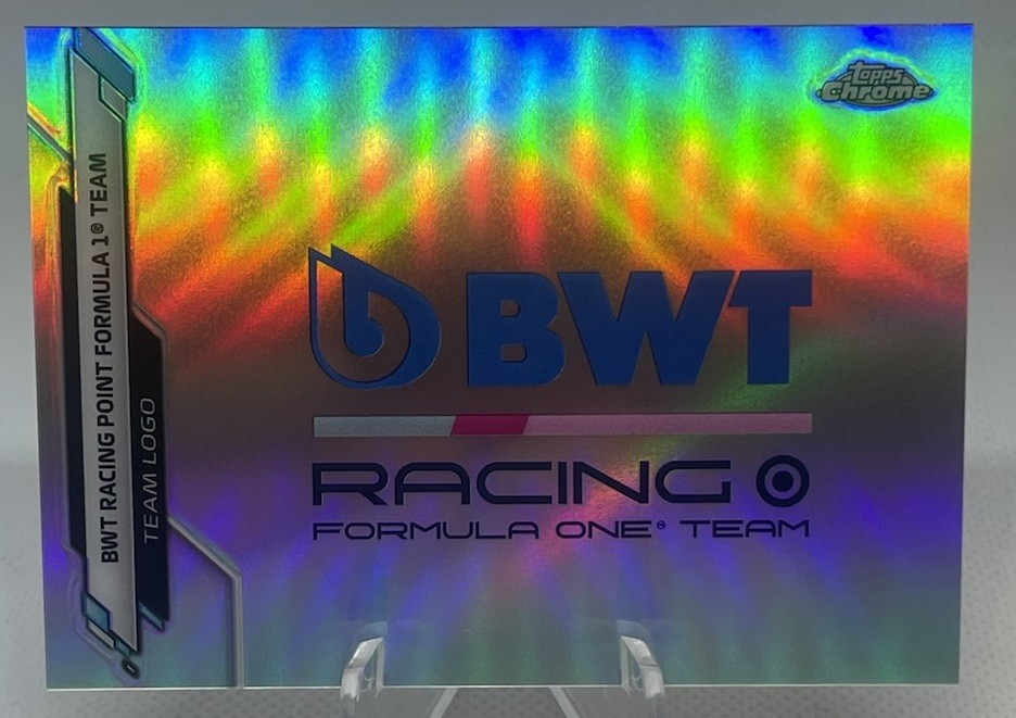 2020 Topps Chrome Formula 1 F1 Team Logo BWT Racing Point #118 Refractor