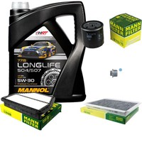 Mann Inspektionspaket 5L Mannol Longlife 504/507 5W-30 FüR Chevrolet Captiva 2.4