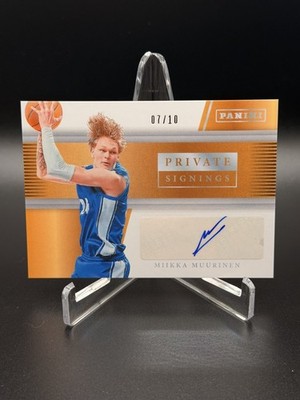 Miikka Muurinen Autograph Gold /10 2026 Panini Private Signings NSCC National