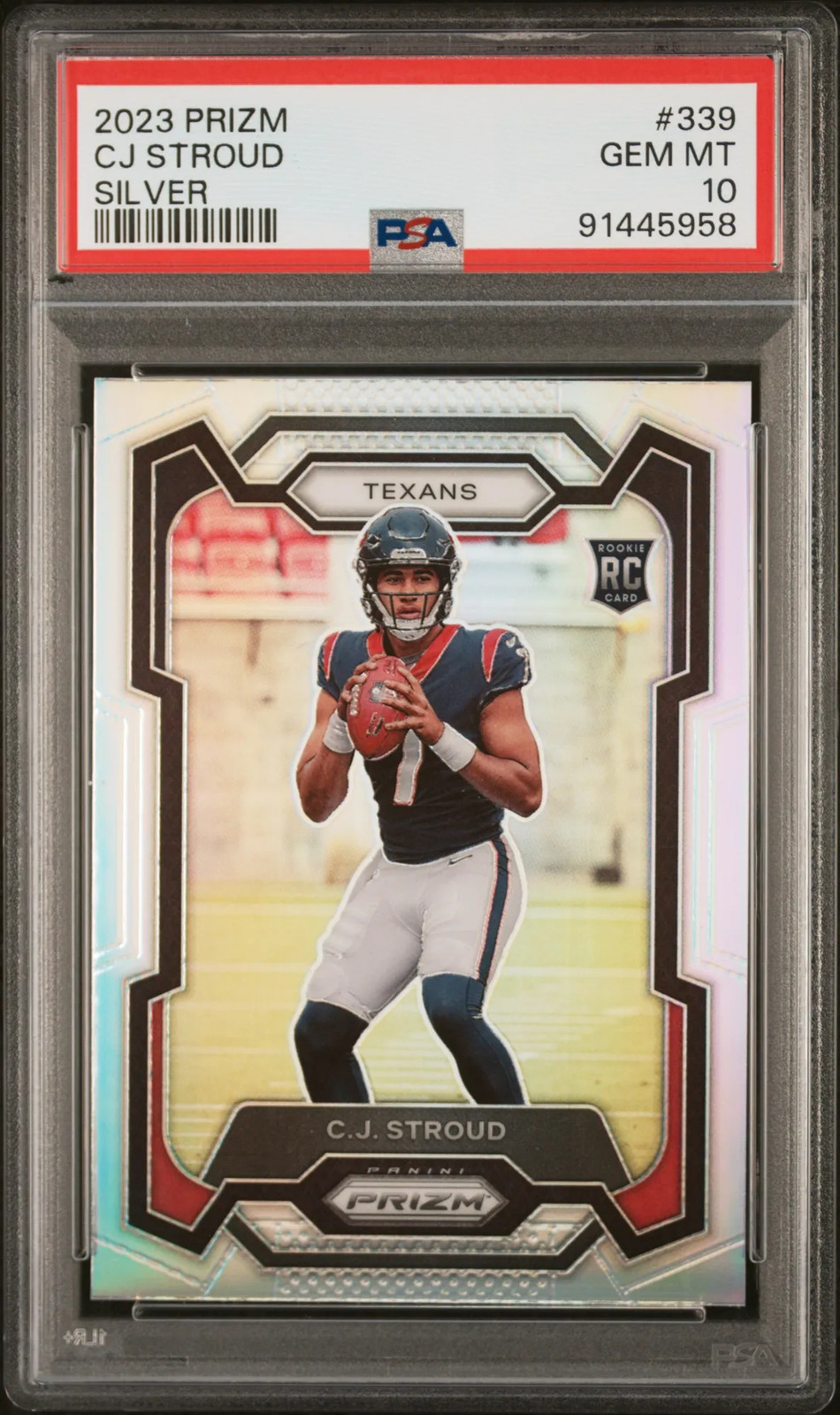 2023 Panini Prizm CJ Stroud #339 Silver PSA 10 POP 2230