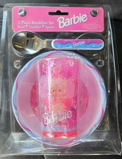 Barbie Breakfast Tumbler Bowl Spoon 3 Pc Sealed Zak Designs 1994 RARE HTF