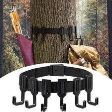 For Outdoor Camping Hooks with Webbing 46 Hook Set for Hanging Gear on Trees