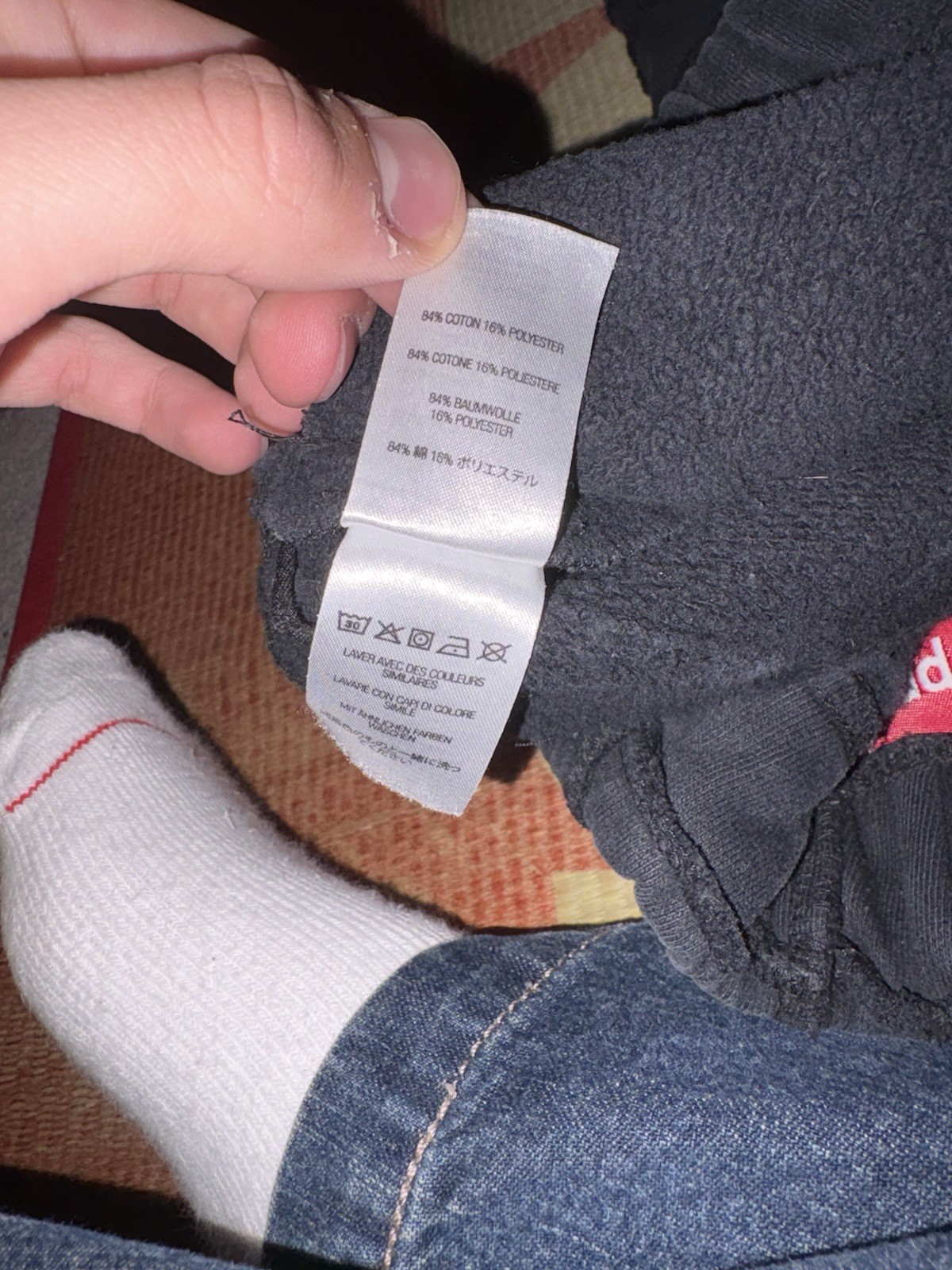 Supreme Patchwork Shorts Black Size Small Used Sh… - image 6