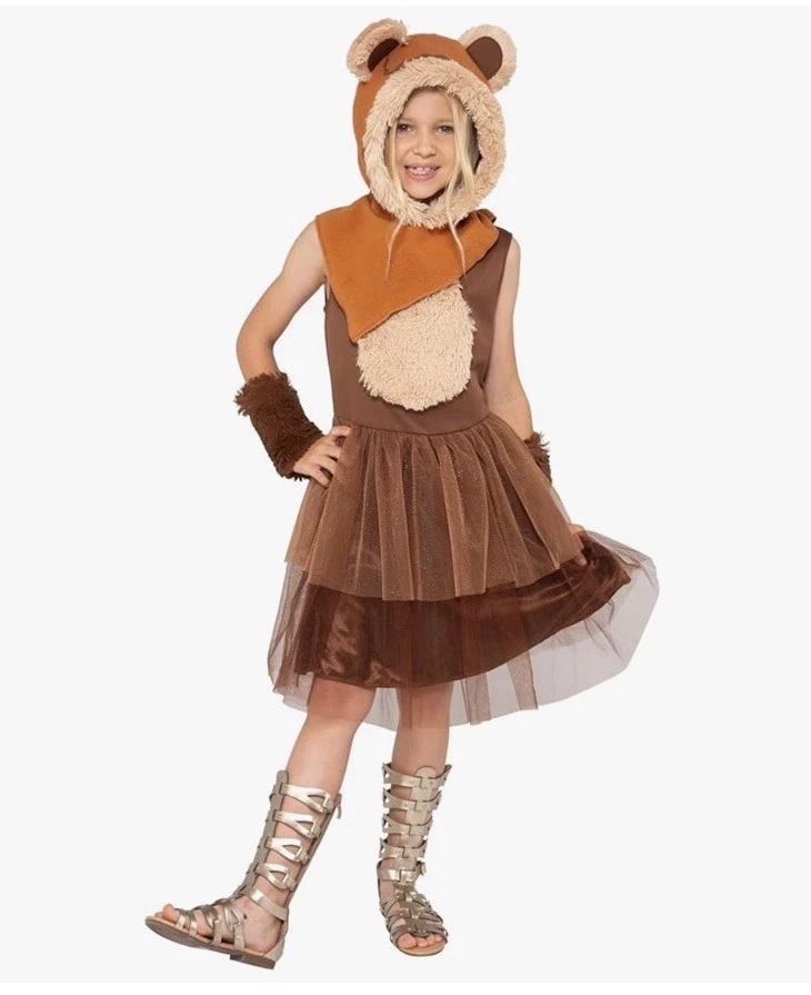 brown costume dress Chewbacca Kids Children Girl Brown Dress Party Carnival Halloween Cosplay  Costume