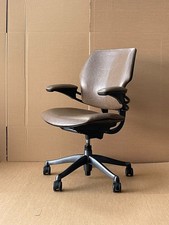Humanscale* Freedom Chair In Brown Patterned Leather - UK DELIVERY (RRP£1149)