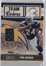 2010 Panini Classics Team Colors Materials Prime 42/50 Ryan Mathews #3 0o9