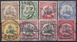 === DEUTSCH OSTAFRIKA Mi. 22 29 gestempelt Kat. 200€ ===