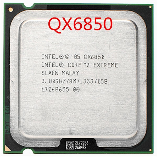 CPU Core2Extreme QX6850 Intel Core 2 Extreme QX6850 3GHz Quad-Core (HH80562XJ0808M