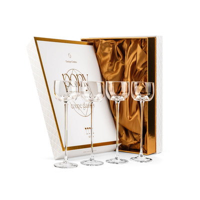 Glassique Cadeau Small 5 Oz Nick And Nora Coupe Cocktail Glasses Set Of 4