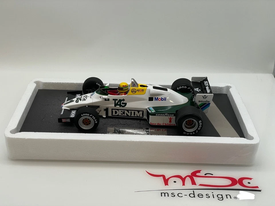1:18 Senna Williams FW08c 1st F1 Test Donington 19.07.83  limited Ed. 800pcs - Bild 2 von 4
