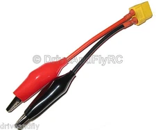XT-60 XT60 Female to Alligator clip charge lipo Pb NiCd NiMh Charge Plug