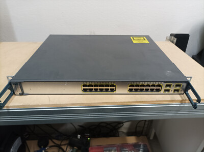 Cisco Catalyst 3750 Series WS-C3750G-24TS-E1U 24 Port L3 Switch | eBay